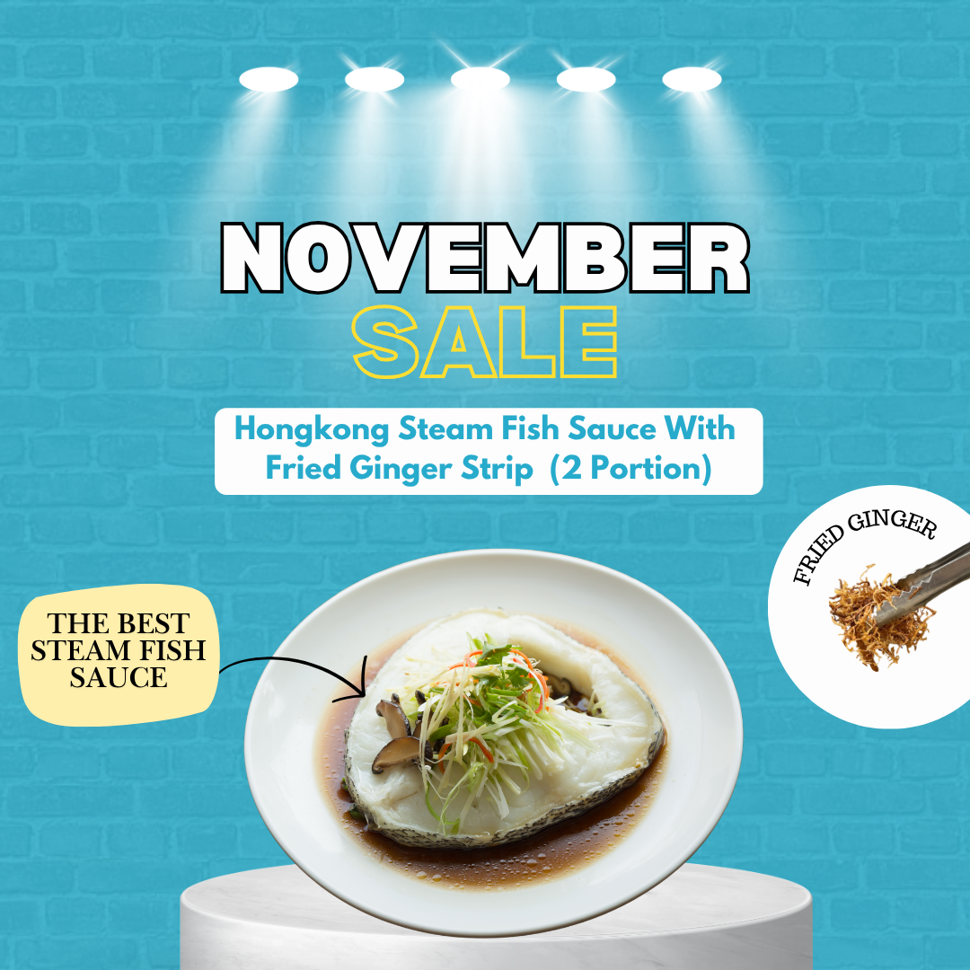 NOVEMBER SALE - Hong Kong Steam Fish Sauce with Fried Ginger Strip (2 Packets)