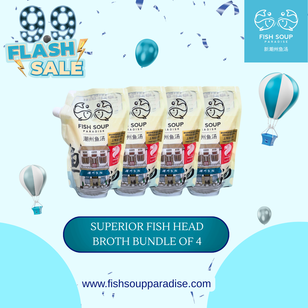 SEP PROMO - Bundle of 4 - Superior Fish Head Broth 1L 上等鱼头炉汤