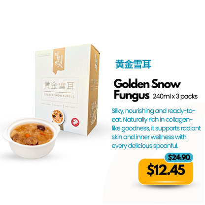 March Sale - Golden Snow Fungus - 黄金雪耳