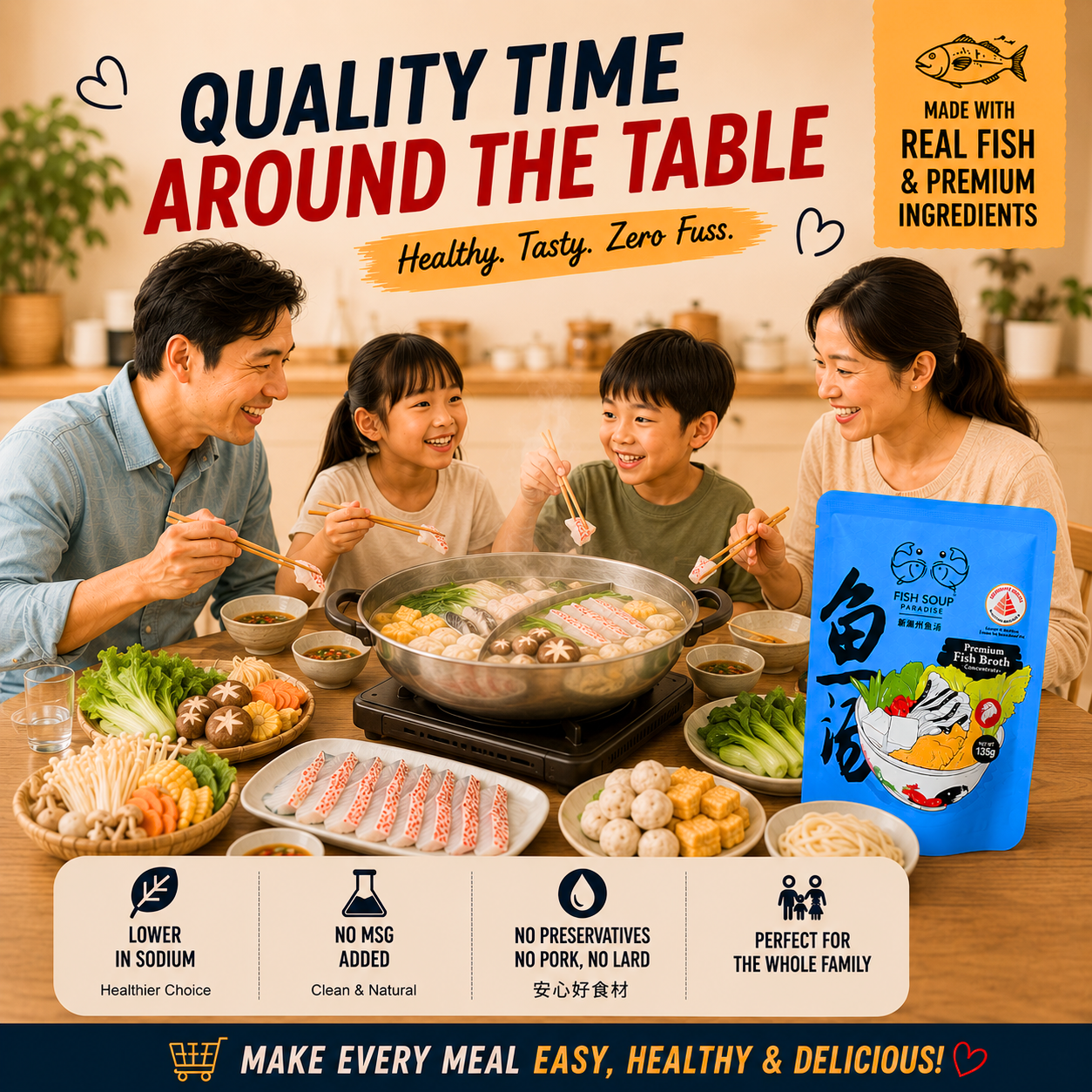 Premium Fish Broth Concentrate  浓缩版 - 潮州鱼汤 135g [Room Temperature]