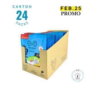 FEB PROMO - CARTON SALE - Premium Fish Broth Concentrate 135g x 24 packs