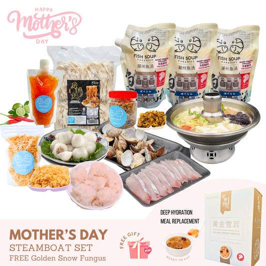 Mother's Day Steamboat Bundle $88 (free 1 box Golden Snow Fungus)