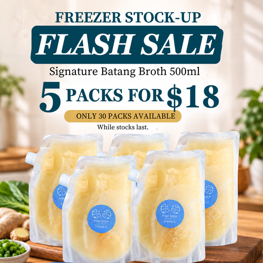 FLASH SALE | Signature Batang Broth 500ml – 5 Packs for $18