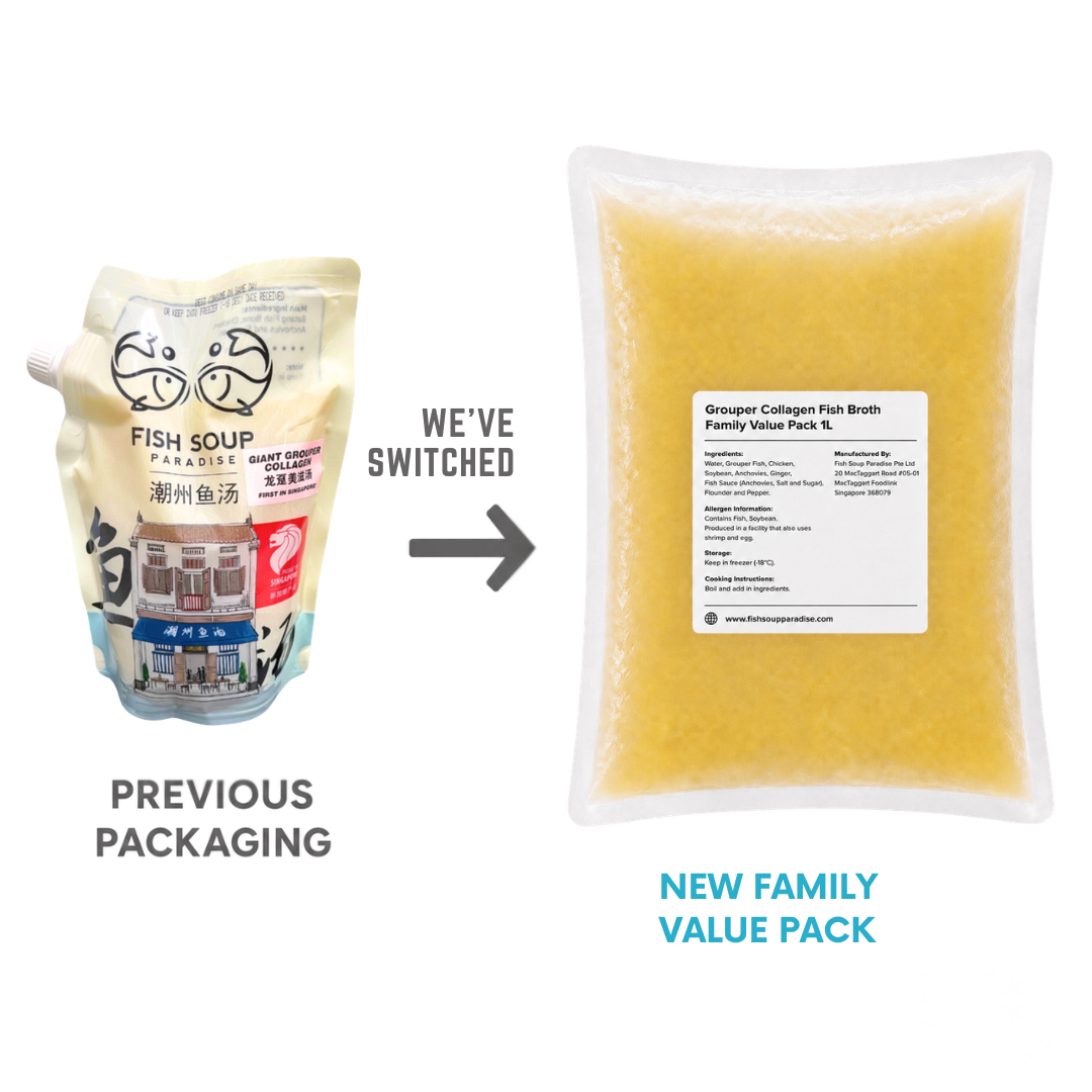 Grouper Collagen Fish Broth  – Family Value Pack 1L