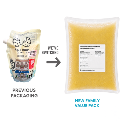 Grouper Collagen Fish Broth  – Family Value Pack 1L