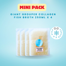 Load image into Gallery viewer, Mini Pack - Giant Grouper Collagen Fish Broth 250ml x 4 (Frozen)
