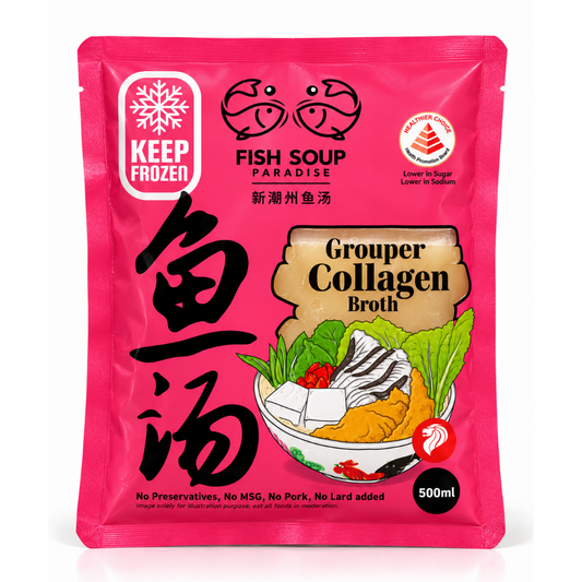 Giant Grouper Collagen Broth 龙趸美滋汤 500ml (Frozen)
