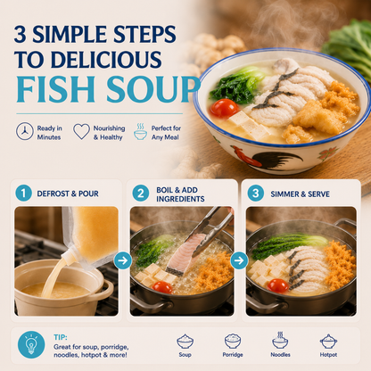 Signature Batang Fish Broth 潮州鱼汤 500ml (Frozen)