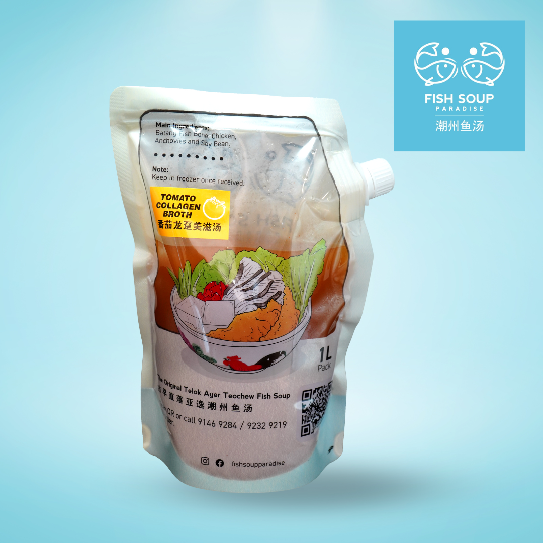 Tomato Collagen Broth 番茄龙趸美滋汤 1L  (Frozen)
